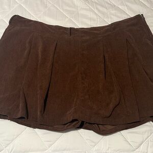 ARULA Brown Corduroy Skort